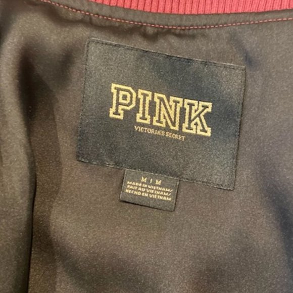 PINK VICTORIA'S SECRET VARSITY JACKET MEDIUM - Picture 5 of 5